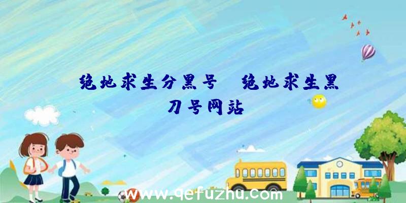 「绝地求生分黑号」|绝地求生黑刀号网站